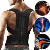 Black Posture Corrector Belt - GiFTiFY