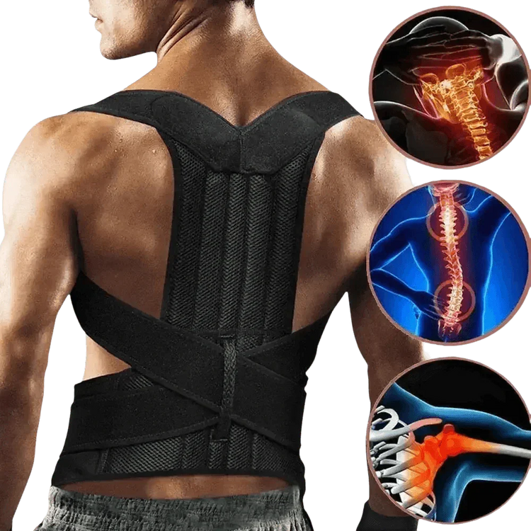 Black Posture Corrector Belt - GiFTiFY
