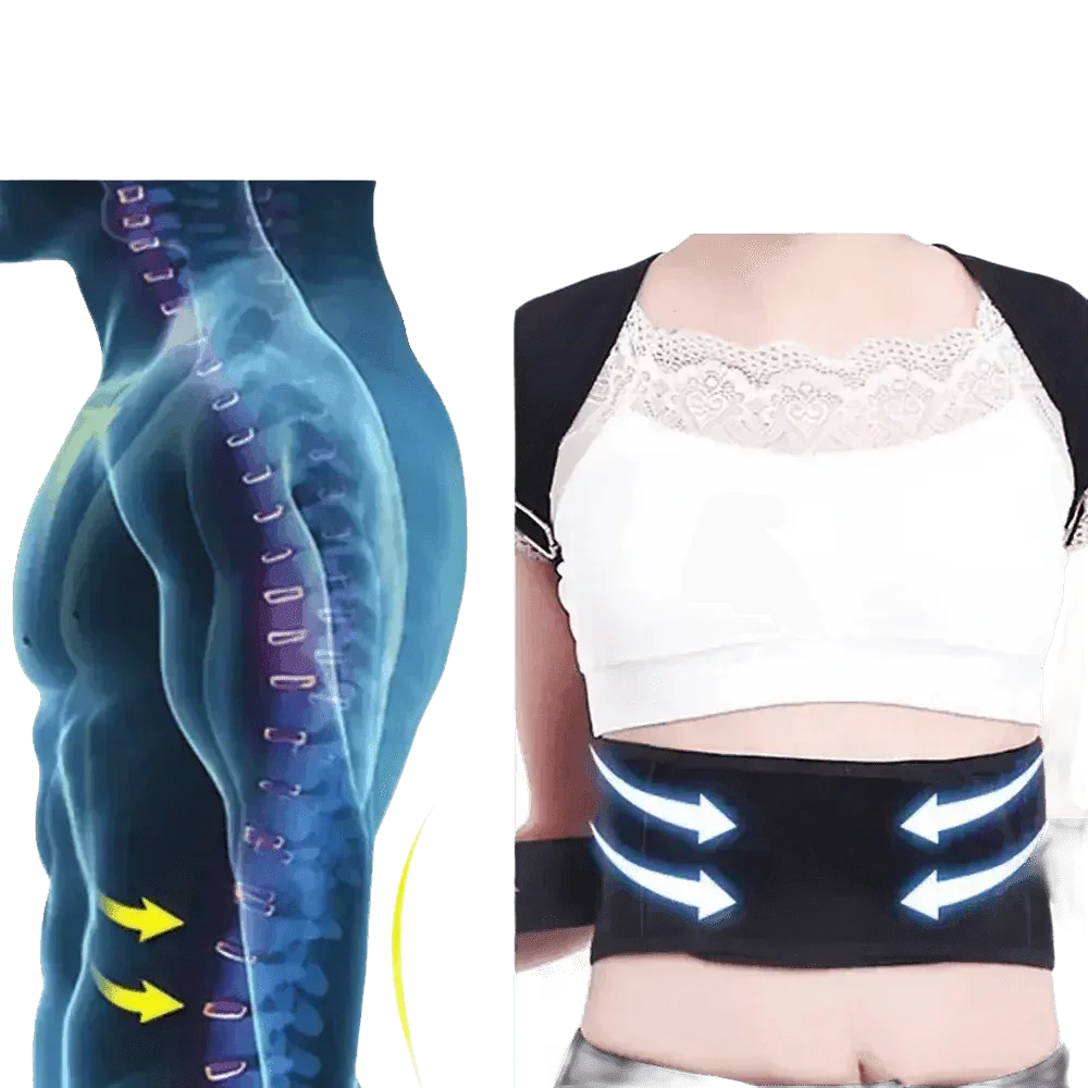 Black Posture Corrector Belt - GiFTiFY