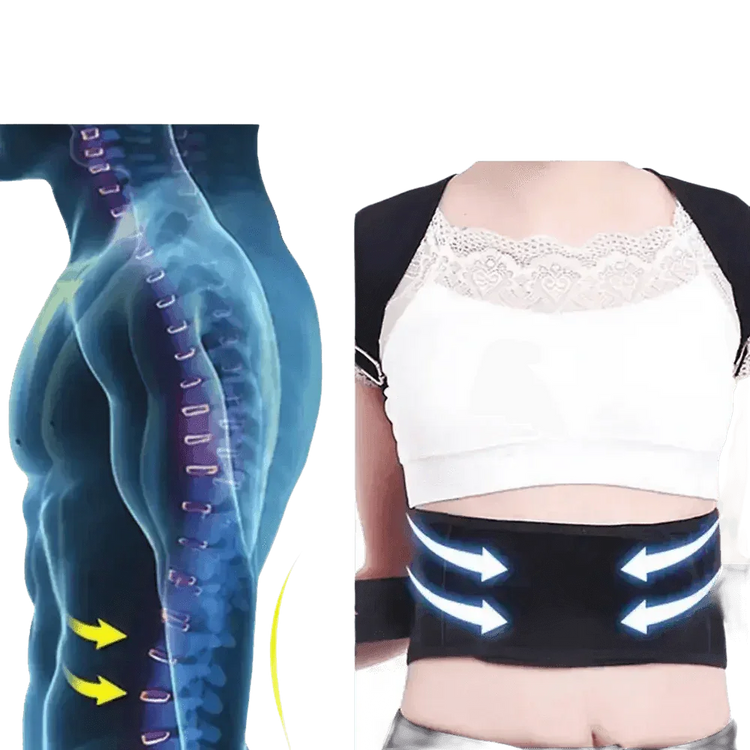 Black Posture Corrector Belt - GiFTiFY