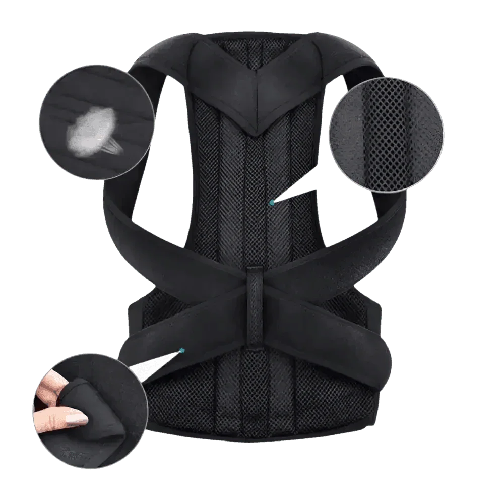 Black Posture Corrector Belt - GiFTiFY