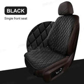 Black Quilted Leather Car Seat Covers - GiFTiFY