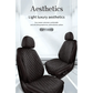 Black Quilted Leather Car Seat Covers - GiFTiFY