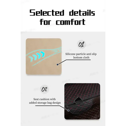 Black Quilted Leather Car Seat Covers - GiFiFY