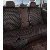 Black Quilted Leather Car Seat Covers - GiFTiFY