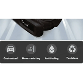 Black Quilted Leather Car Seat Covers - GiFTiFY