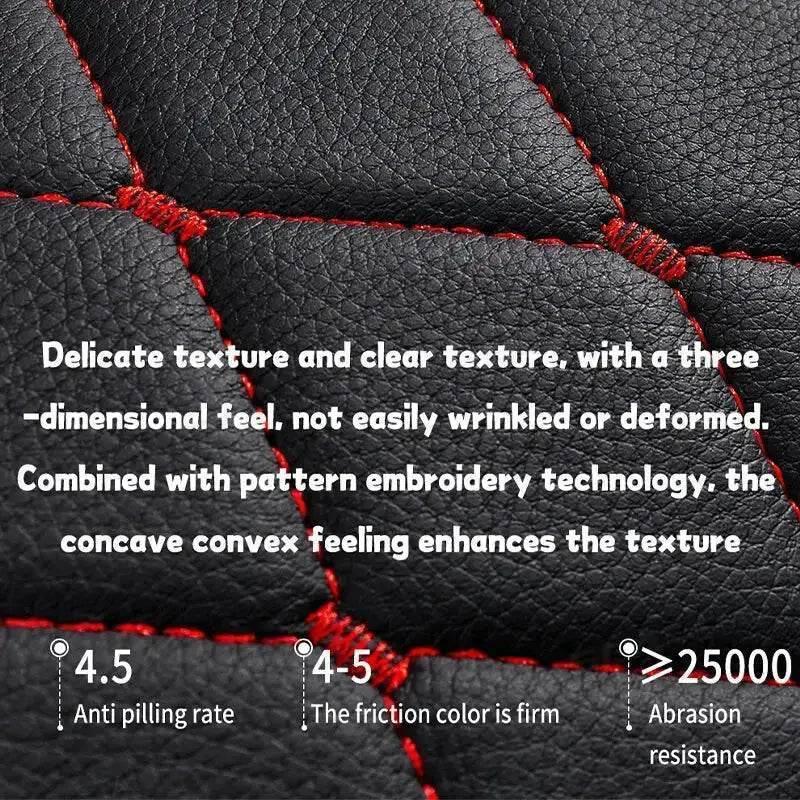 Black Quilted Leather Car Seat Covers - GiFTiFY