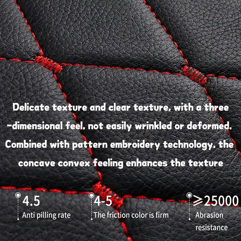 Black Quilted Leather Car Seat Covers - GiFiFY
