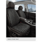 Black Quilted Leather Car Seat Covers - GiFTiFY