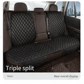 Black Quilted Leather Car Seat Covers - GiFTiFY