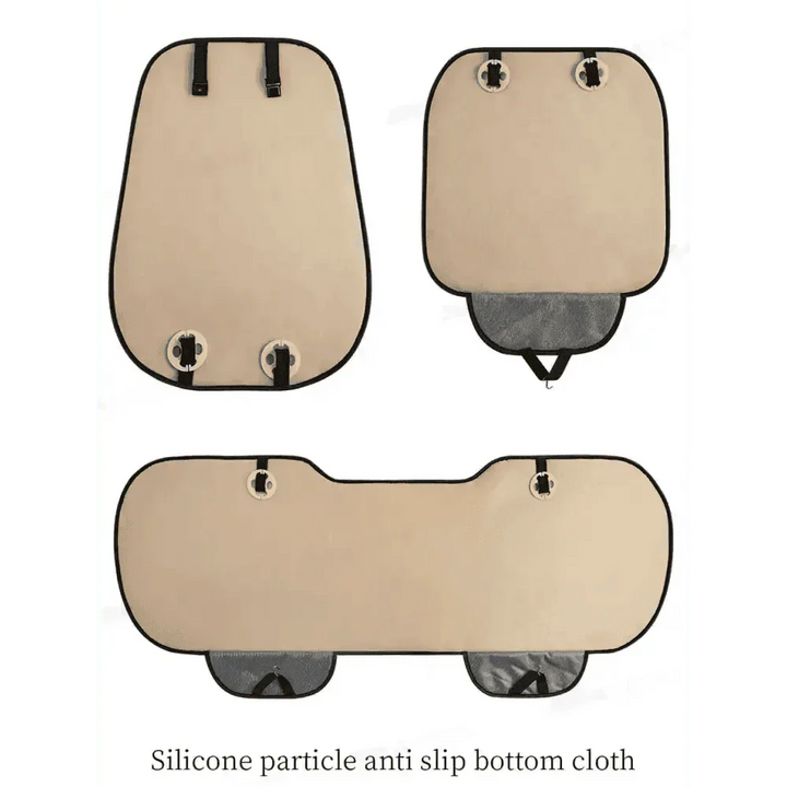 Black Quilted Leather Car Seat Covers - GiFTiFY