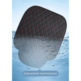 Black Quilted Leather Car Seat Covers - GiFTiFY