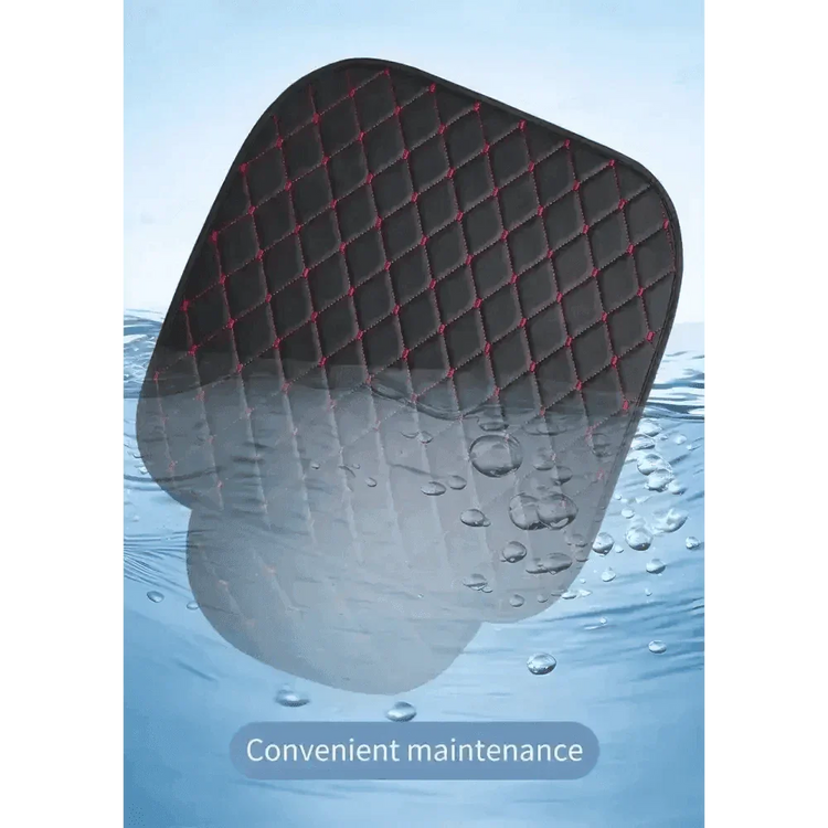 Black Quilted Leather Car Seat Covers - GiFTiFY