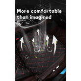 Black Quilted Leather Car Seat Covers - GiFTiFY