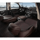 Black Quilted Leather Car Seat Covers - GiFTiFY