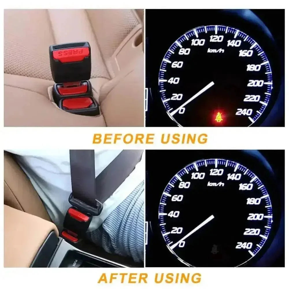 Black Red Car Seat Belt Extender - GiFTiFY