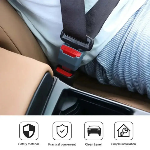 Black Red Car Seat Belt Extender - GiFiFY