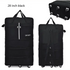 Black Rolling Foldable Luggage Bag Ultimate Travel Companion - GiFTiFY