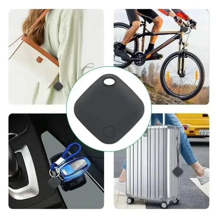 Black Square Bluetooth Long Distance Tracker - GiFTiFY