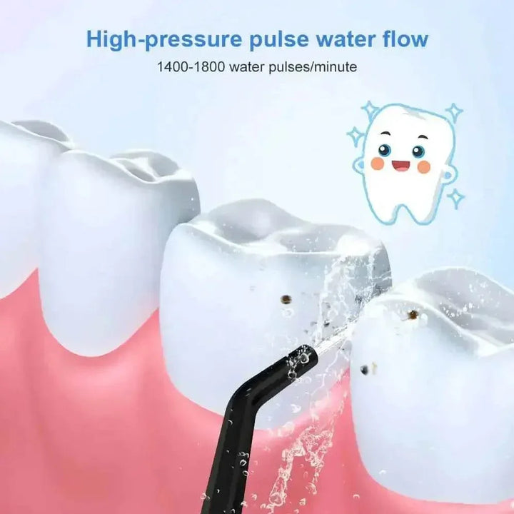 Black USB Rechargeable Dental Water Flosser - GiFTiFY