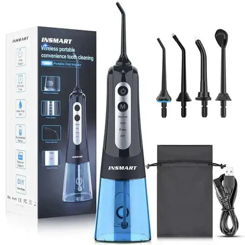 Black USB Rechargeable Dental Water Flosser - GiFiFY