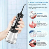 Black USB Rechargeable Dental Water Flosser - GiFTiFY