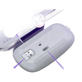 Black USB Rechargeable RGB LED Wireless Mouse - GiFTiFY