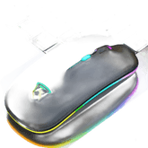 Black USB Rechargeable RGB LED Wireless Mouse - GiFTiFY