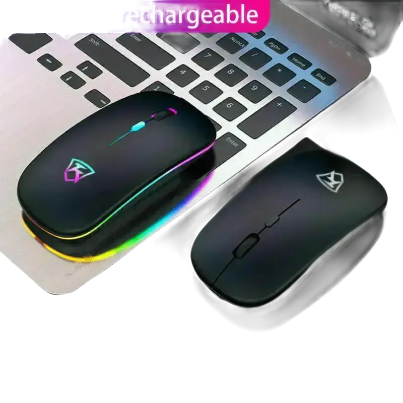 Two wireless computer mice.