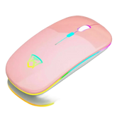 Black USB Rechargeable RGB LED Wireless Mouse - GiFTiFY