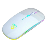 Black USB Rechargeable RGB LED Wireless Mouse - GiFTiFY