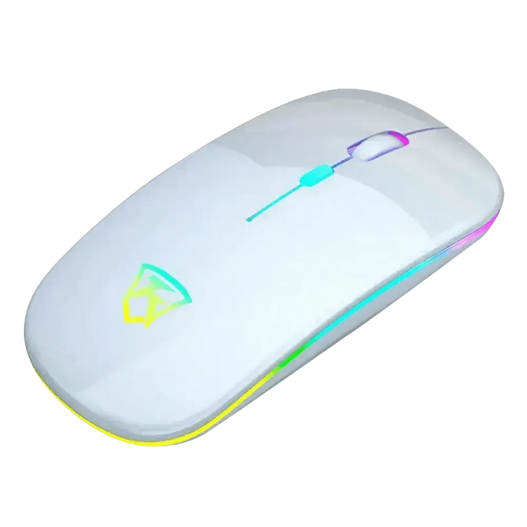 Black USB Rechargeable RGB LED Wireless Mouse - GiFTiFY