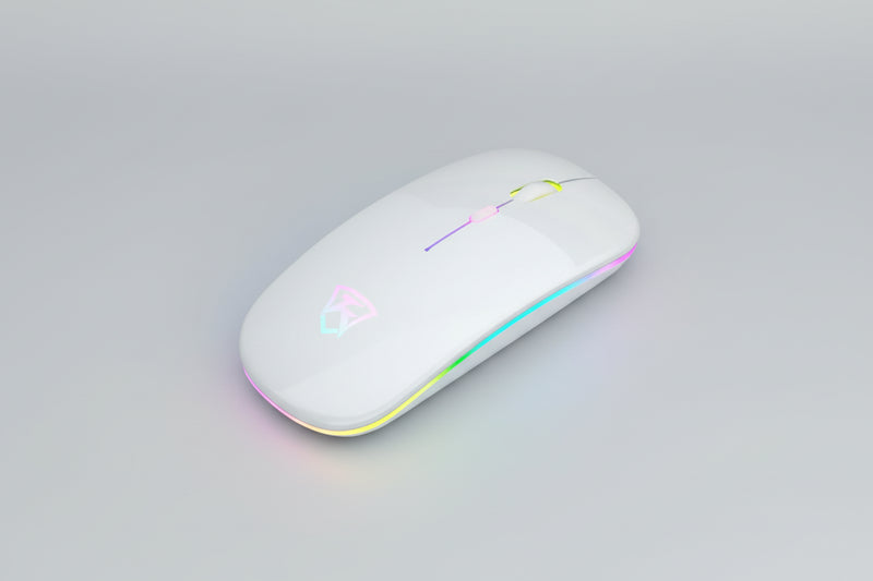 Black USB Rechargeable RGB LED Wireless Mouse Keyboard and Mouse by eboygifts