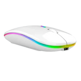 Black USB Rechargeable RGB LED Wireless Mouse - GiFTiFY