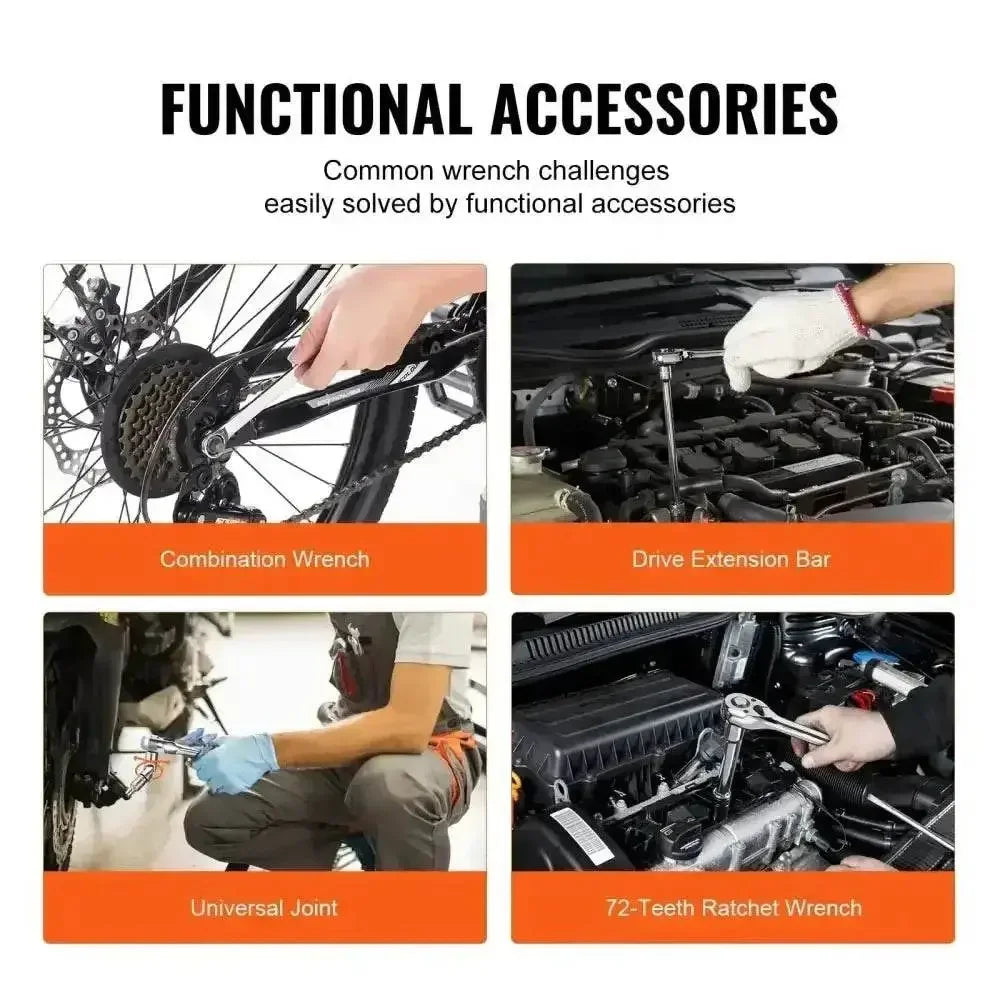 Black Vevor Mechanics Tool Chest Open Drawers - GiFTiFY