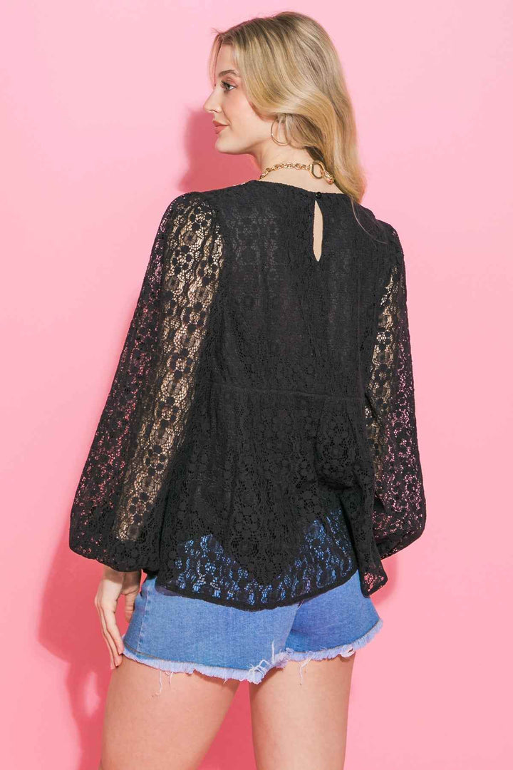 ESSENCE OF ELEGANCE LACE TOP - GiFTiFY