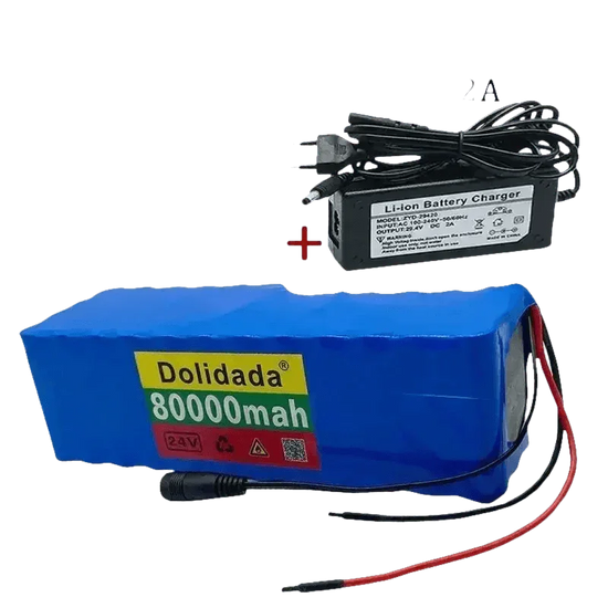 Blue 24V 80Ah Scooter Battery Pack - GiFTiFY