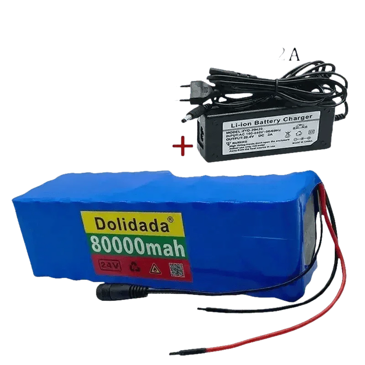 Blue 24V 80Ah Scooter Battery Pack - GiFTiFY