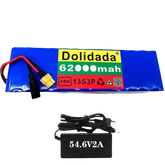 Blue 48V 62Ah Lithium Battery Pack 1000W 13S3P - GiFTiFY