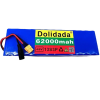 Batería de litio azul de 48 V, 62 Ah, 1000 W, 13S3P