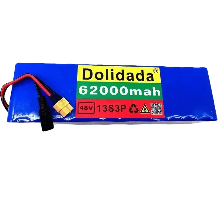 Blue 48V 62Ah Lithium Battery Pack 1000W 13S3P - GiFTiFY