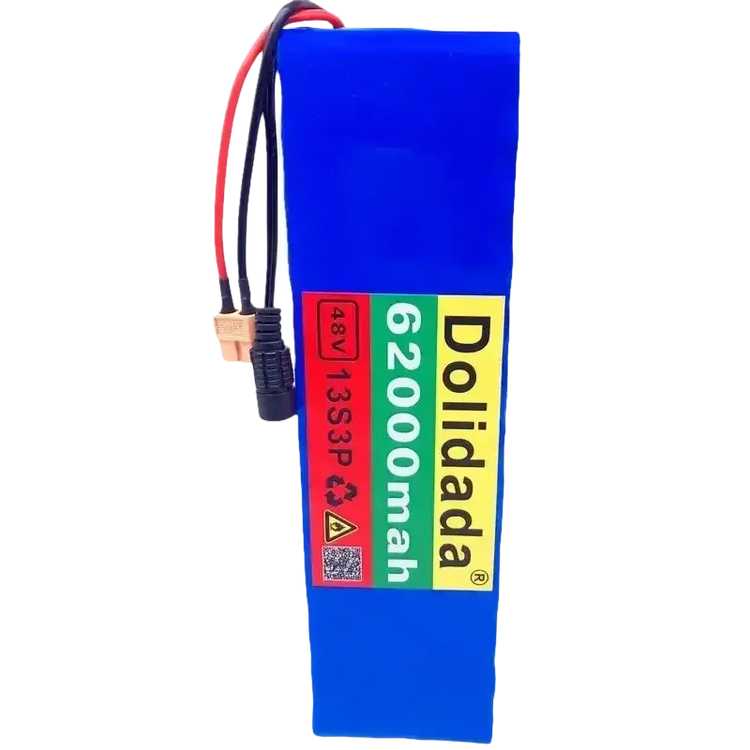 Blue 48V 62Ah Lithium Battery Pack 1000W 13S3P - GiFTiFY