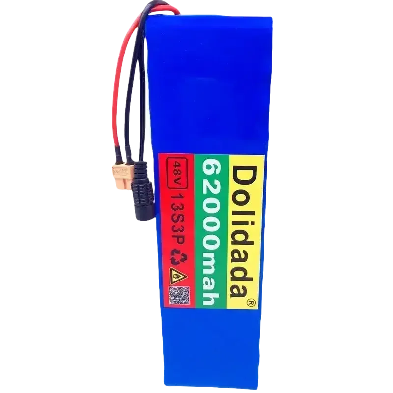 Blue 48V 62Ah Lithium Battery Pack 1000W 13S3P Ebike Battery by 1 Battery Monopoly Store