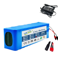 Batería de iones de litio azul de 48 V y 90 Ah con cargador