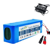 Blauer 48-V-90-Ah-Lithium-Ionen-Akku mit Ladegerät