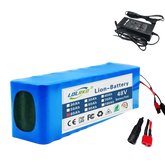 Blue 48V 90Ah Lithium-Ion Battery Pack with Charger - GiFTiFY