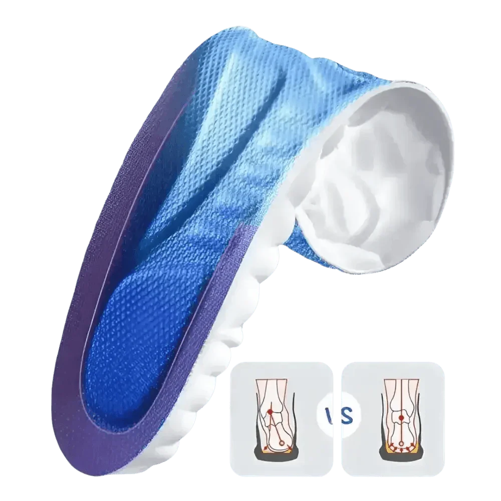 Blue and White Sports Insoles Breathable Shock Absorption, mens sports insoles - GiFTiFY
