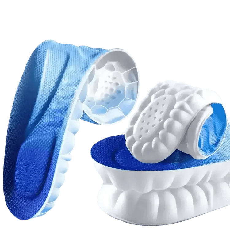 Blue and White Sports Insoles Breathable Shock Absorption, mens sports insoles - GiFTiFY