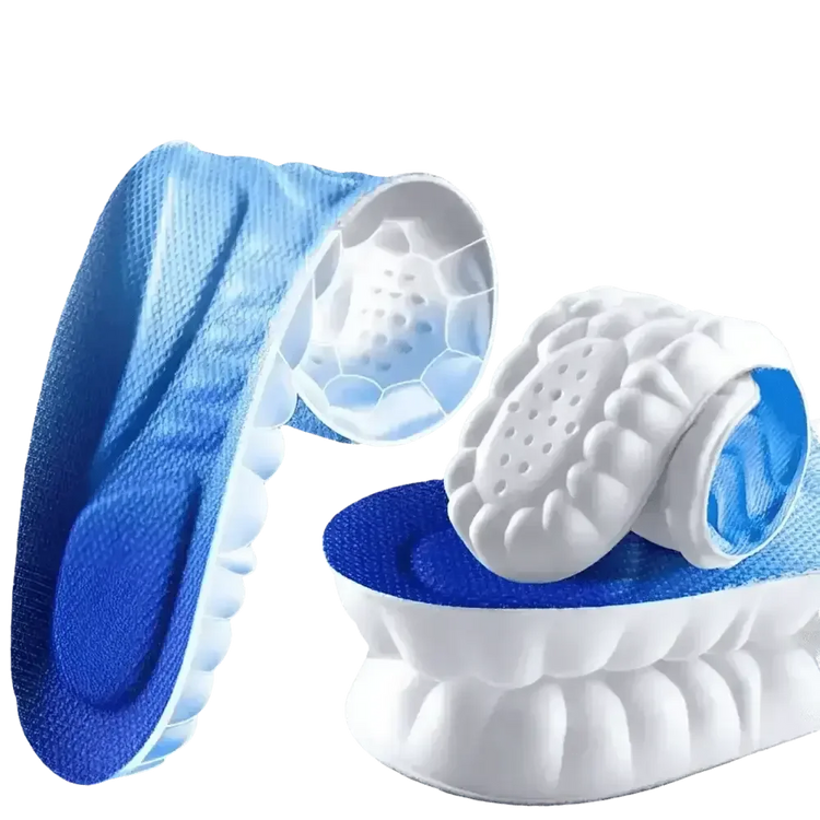 Blue and White Sports Insoles Breathable Shock Absorption, mens sports insoles - GiFTiFY