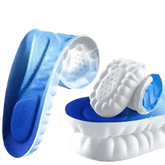 Blue and White Sports Insoles Breathable Shock Absorption, mens sports insoles - GiFTiFY